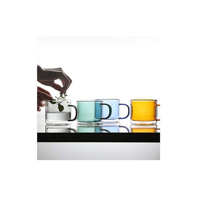 Tasse multi-couleurs transparentes