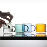 Tasse multi-couleurs transparentes